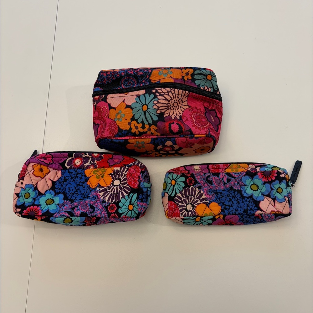 Vera Bradley Cosmetic Bag Set NWOT